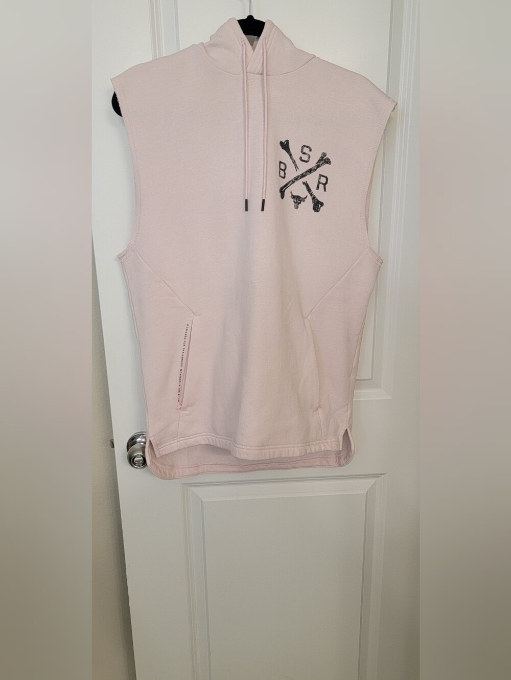 Under Armour Pale Pink Sleeveless Hoodie